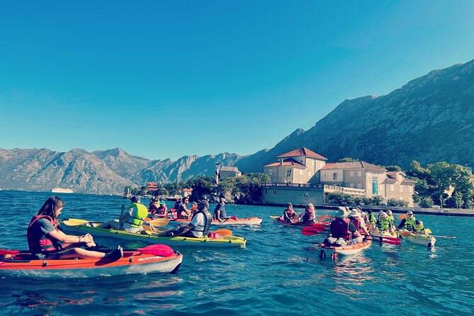 3 Hours Kayaking in Kotor Bay in Montenegro - Paddling toward Glavati beach and Dobrota