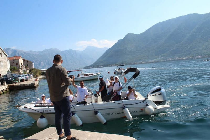 Azure Wonders: Kotor's Blue Cave Expedition - Passing Mamula Island and its prison