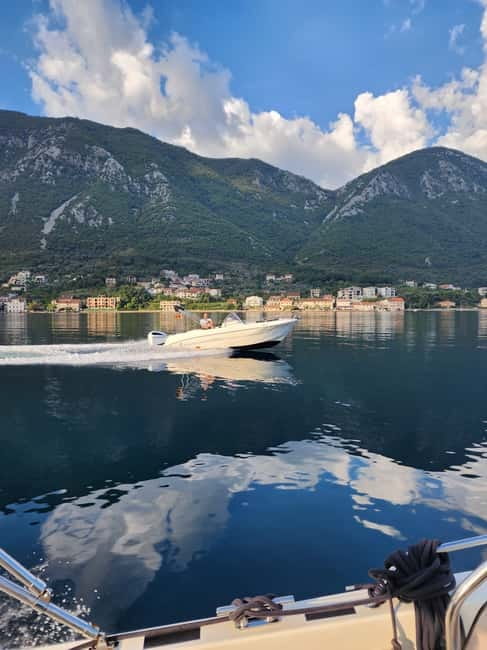 Azure Wonders: Kotor's Blue Cave Expedition - Leaving Kotor in a new speedboat