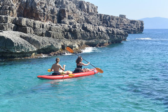 Blue Cave Kayak & Snorkel Adventure from Kotor / Tivat - Swimming, cliff jumping, and campground time