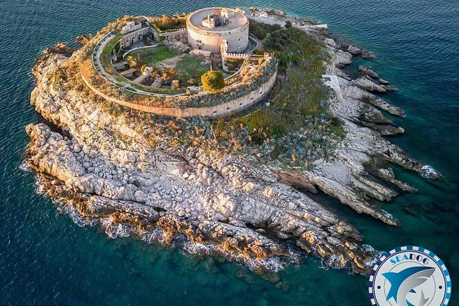 Blue cave, Mamula island, Submarine tunnels and Our lady of the Rocks (3h) - Entering the Blue Cave near Luštica