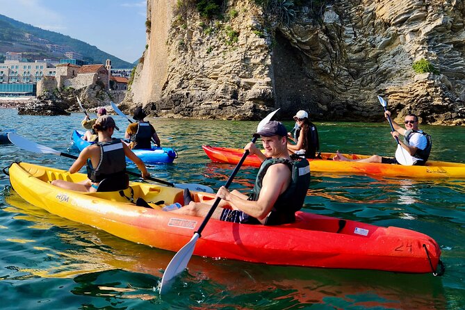 Budva Bay: Kayak & SUP Tour to Coastal Caves - Paddling past Budva Old Town