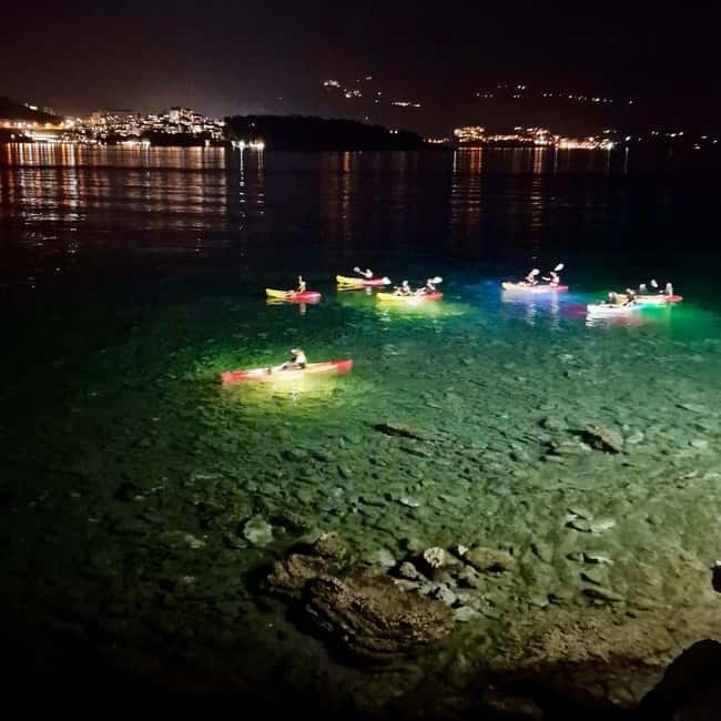 Budva: Night Lights Kayaking Tour - What the $53 price includes