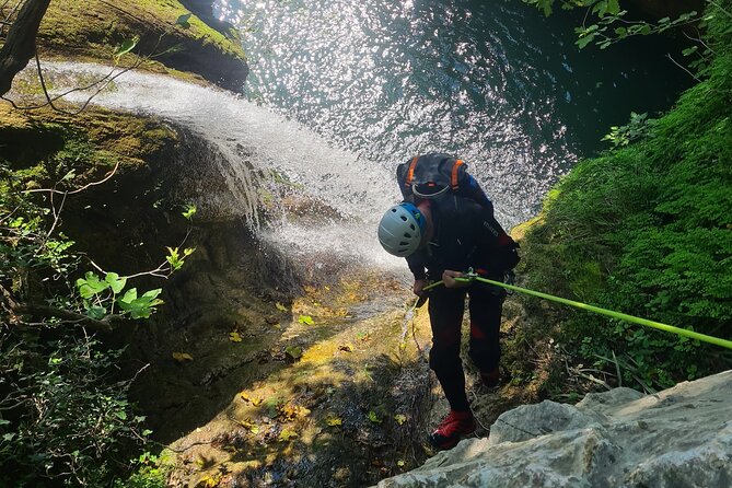 Canyoning Budva Drenovstica - A 15-meter waterfall gives the route its main feature