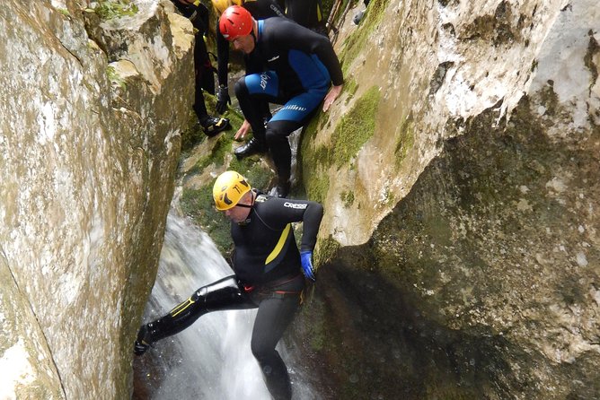 Canyoning in Nevidio Canyon - Four hours of jumps, swims, and rock walls