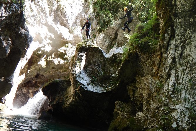 Canyoning in Nevidio Canyon - Breaks with juice, chocolate, and homemade brandy