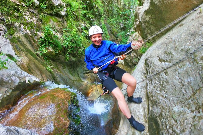 Canyoning Skurda River - Extreme adventure in Kotor City - Getting fitted for the canyon