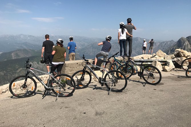 Epic 25 Turns Downhill Bike Descent w/ Panoramic Cable Car Ascent - A mountain ride with Kotor Bay below you