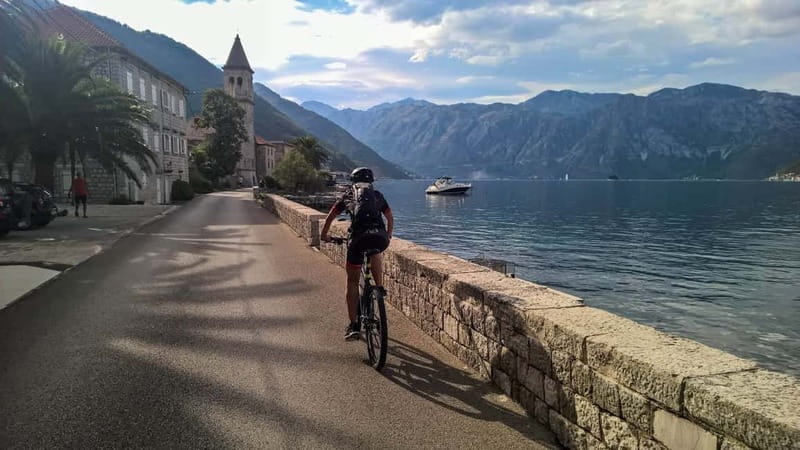 From Kotor: Boating, Kayaking, & Cycling Tour - Kayaking from Prčanj toward Kotor