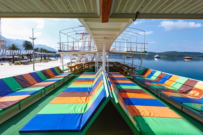 From Tivat/Kotor: Whole Boka Bay Guided Cruise, Comfortable Ship - A long swim at clear-water Mirište