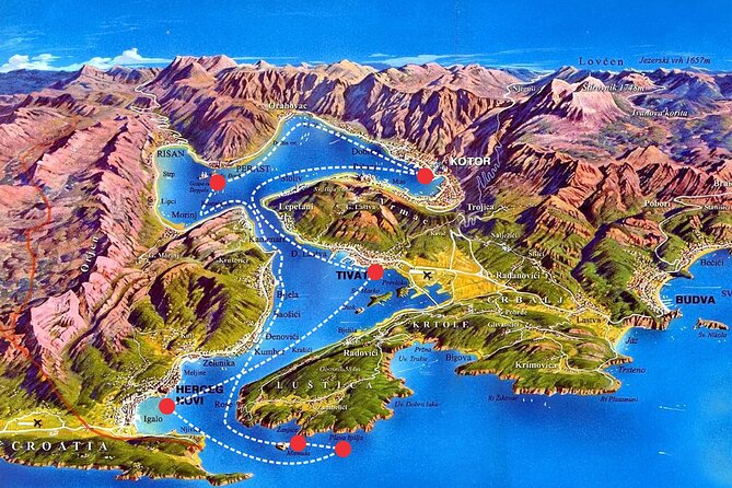 From Tivat/Kotor: Whole Boka Bay Guided Cruise, Comfortable Ship - Choosing the right departure point