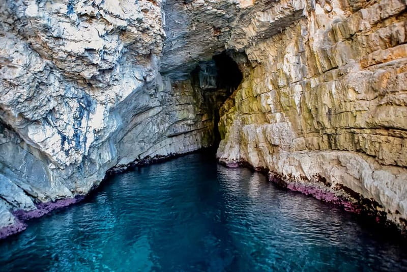 Kotor Bay: Full-Day Catamaran Cruise with Blue Cave Visit - The Blue Cave at the open sea