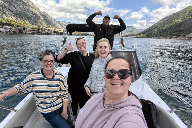 Kotor Bay Speedboat Tour: Blue Cave and Lady of the Rocks - Our Lady of the Rocks and the view toward Perast