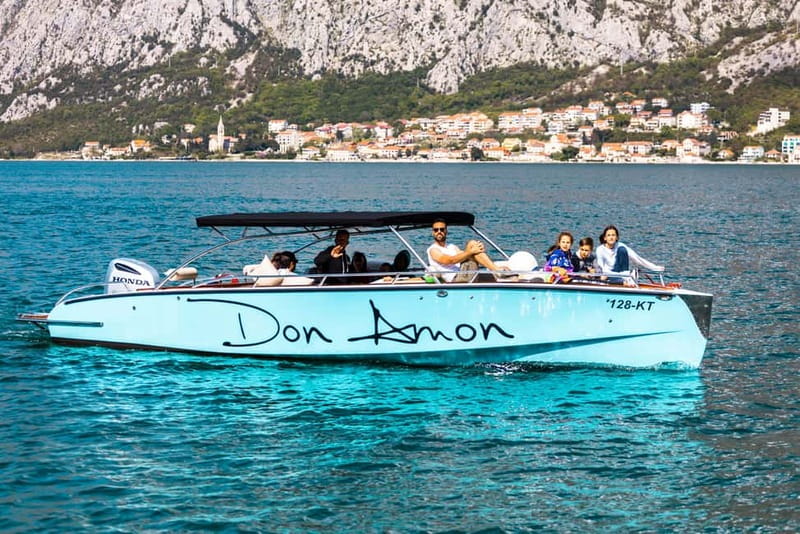 Kotor: Blue Cave Swim + Our Lady Of The Rocks + Beach Escape - The submarine tunnel and Mamula from the water
