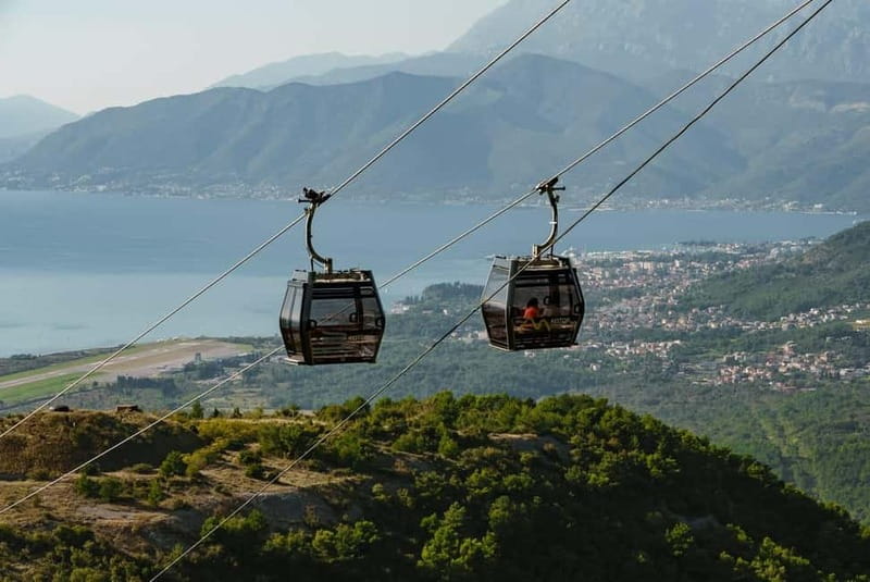 Kotor - Cable Car - Perast " Lady Of The Rock" - The 11-minute ride above Boka Bay