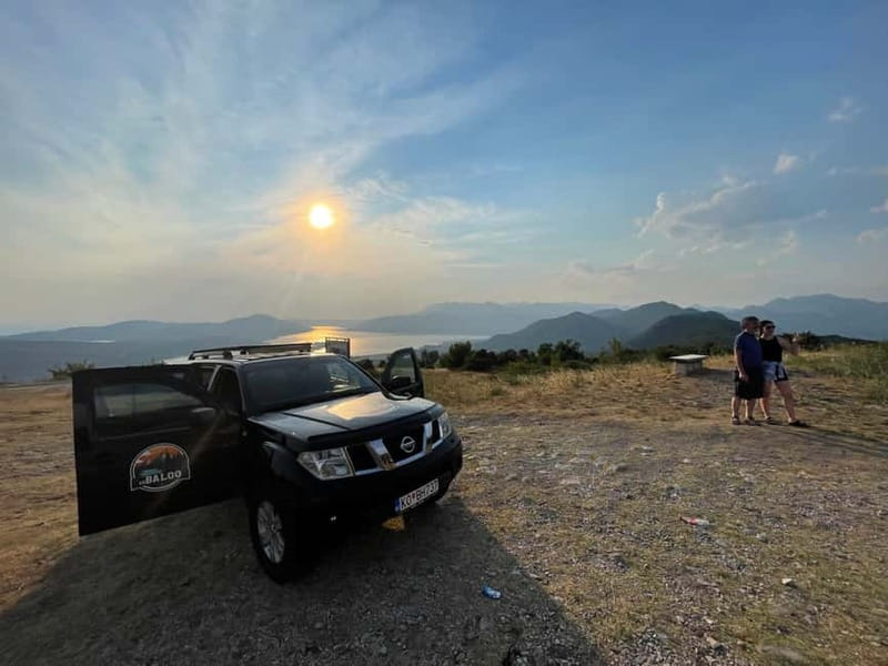 Kotor: Jeep Tour to Hidden Stone Village & Food Tasting - Verige, Perast, and the final mountain panorama