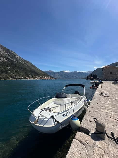 Kotor: Our Lady of the Rocks and Blue Cave Group Boat Tour - Speeding through Boka Bay
