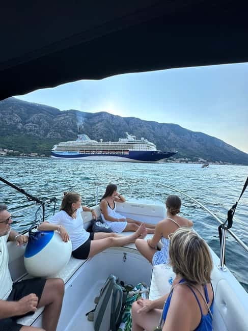 Kotor: Our Lady of the Rocks and Blue Cave Group Boat Tour - Former submarine tunnels from the Cold War