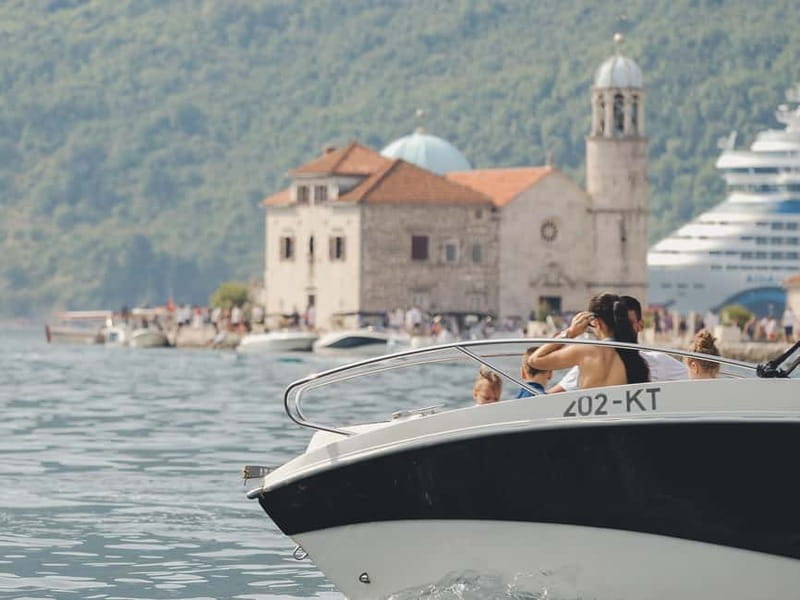 Kotor: Perast and Island- Lady of the Rocks-Speedboat Tour - Passing Saint George Island by speedboat
