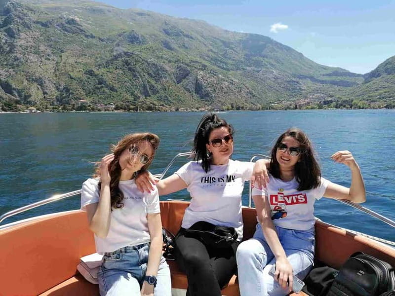 Kotor: Perast and Lady of the Rock Private Boat Tour - From Kotor harbor to the open water