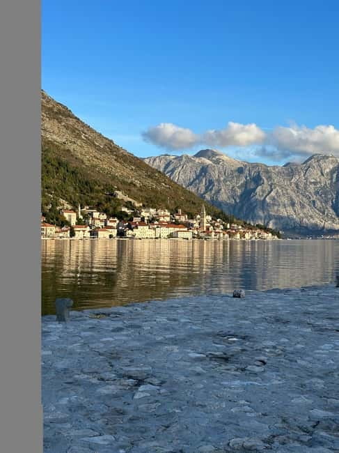 Kotor: Private boat tour Blue Cave & Our Lady of the Rocks - The return past Perast