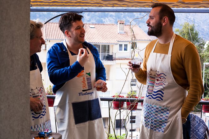 Kotor private cooking class with lunch and Old town guided tour - Sharing a three-course lunch on the terrace