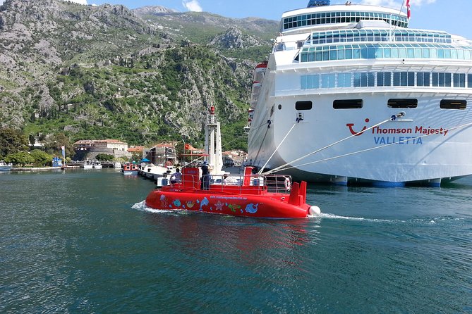 Kotor Red Semi-Submarine Tour: Underwater Cabin Family Adventure - Forty minutes of villages, churches, and cliffs