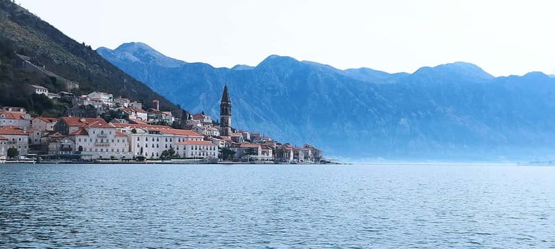 Perast: Cruise & Explore Our Lady of The Rocks island/church - What you see between Perast and the island