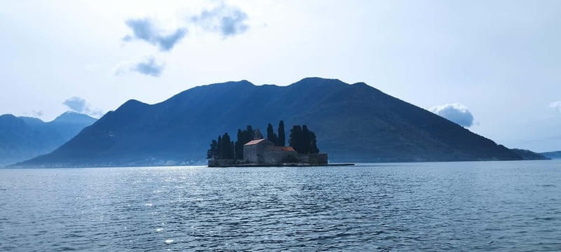 Perast: Cruise & Explore Our Lady of The Rocks island/church - Arriving at Our Lady of the Rocks