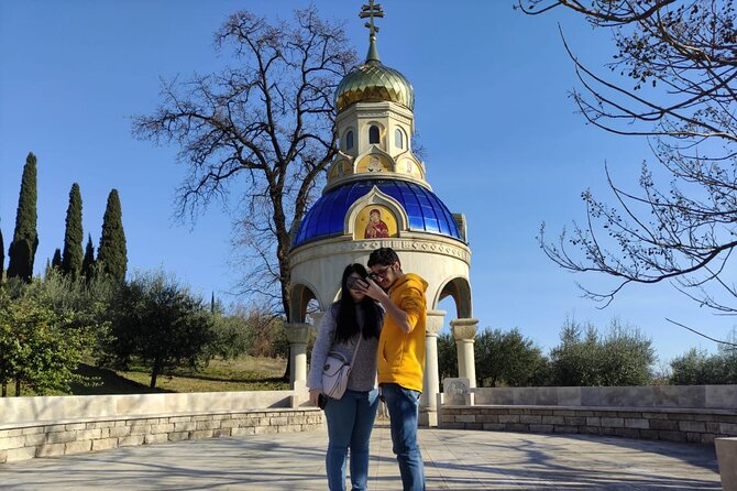 Podgorica Car Trip - Architecture, History, Wine tasting, Churches, Doclea city - Dajbabe Monastery and its cross-shaped cave church