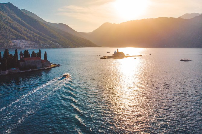 Private Boat for Large Groups: Blue Cave & Lady of the Rocks - Passing Perast from the water