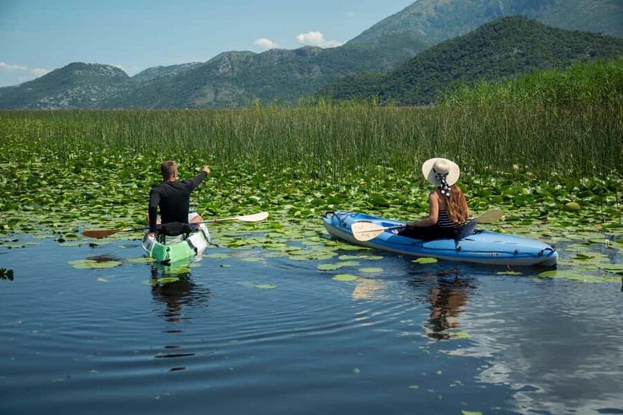 Skadar Lake: Individual Kayaking, hidden canals and swimming - The Moraca River area and Kamenik
