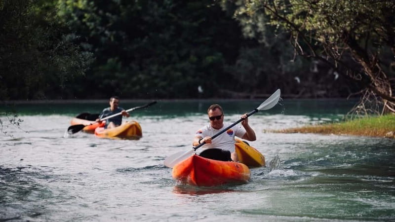 Skadar Lake: Kayak & Paddle board Rental - Starting beside the fishing boats in Vranjina