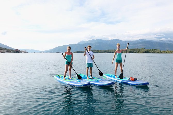 Stand-Up-Paddle Board at Bay of Kotor from Tivat or Kotor - The safety briefing and first strokes