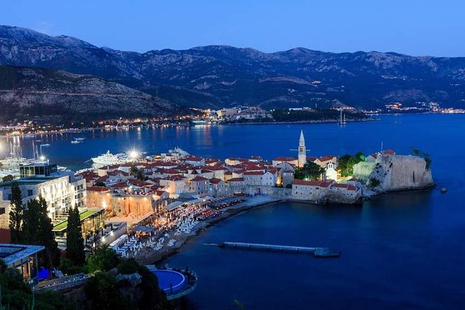 Sveti Stefan, Budva and Kotor - Seeing Sveti Stefan from the panoramic road